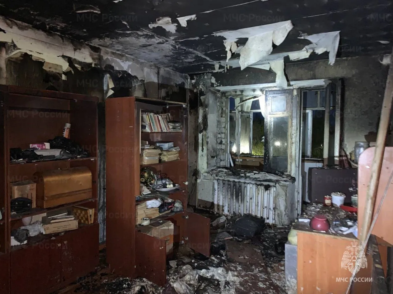 Тлеющий окурок стал причиной пожара в квартире Канаша