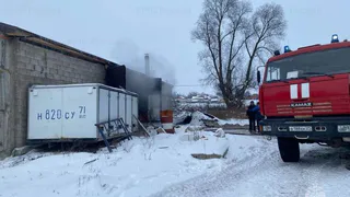 В Чувашии загорелся амбар для переработки овощей