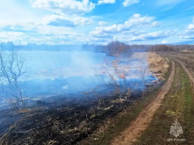 В Чувашии продолжают борьбу с ландшафтными пожарами